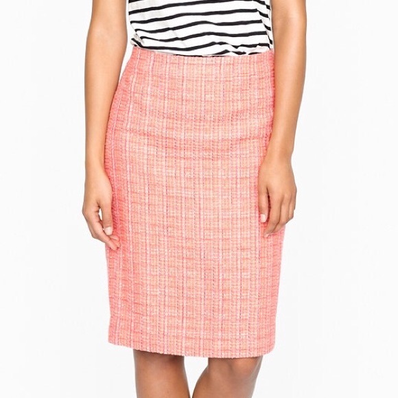 J. Crew Dresses & Skirts - J. Crew No. 2 pencil skirt in neon tweed pink