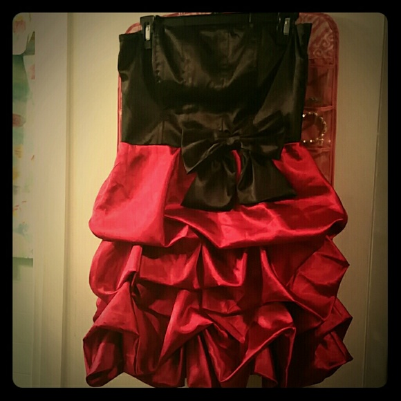 Red and black dress!