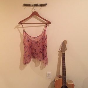 Sheer flowey  floral top