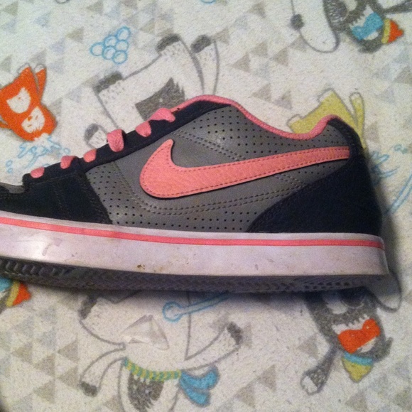 Pink and grey nikes