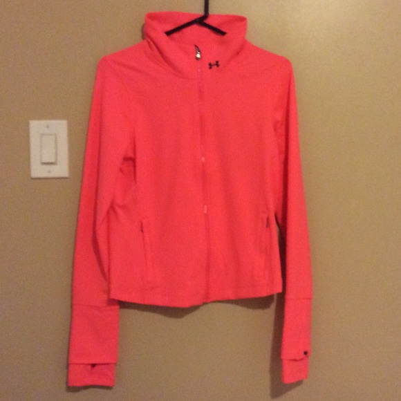 womens pink under armour jacket