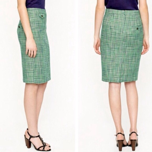 J. Crew No. 2 pencil skirt in Caribbean Tweed - Picture 2 of 4