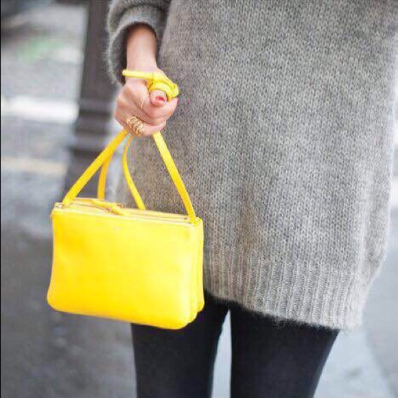 Celine regular （not small size）yellow trio
