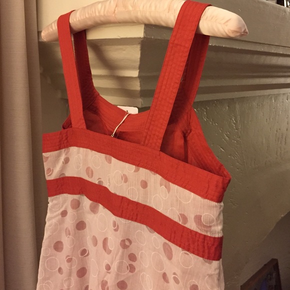 New Mac and jac dress size 6 white and coral dress