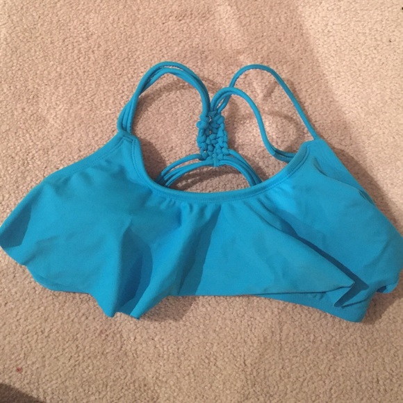 Target blue bikini top