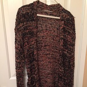 Black multicolored knit Cardigan