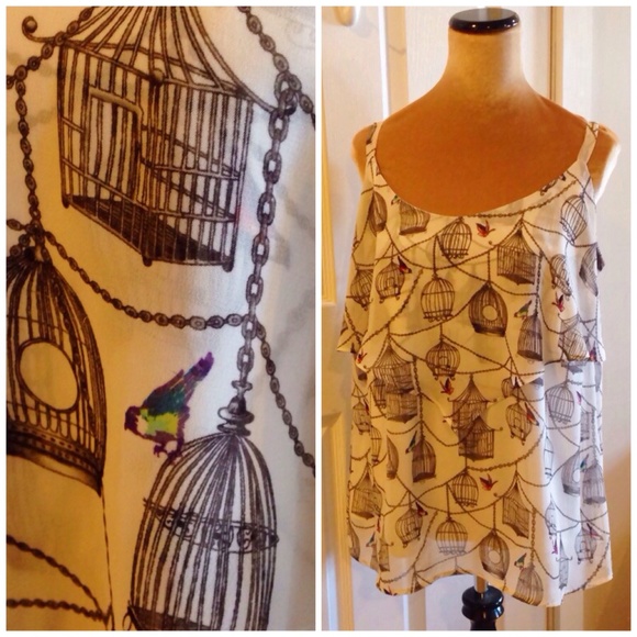 torrid Tops - 🆕 Torrid Birdcage Chiffon Layer Tank Top