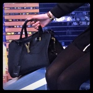 saint Laurent cabas y leather tote