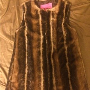 Betsey Johnson fur vest