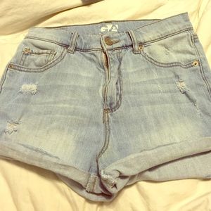 High waisted shorts