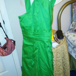 Kelly green used bridal dress..