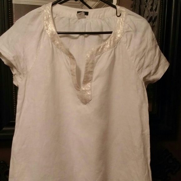 J. crew linen shift dress