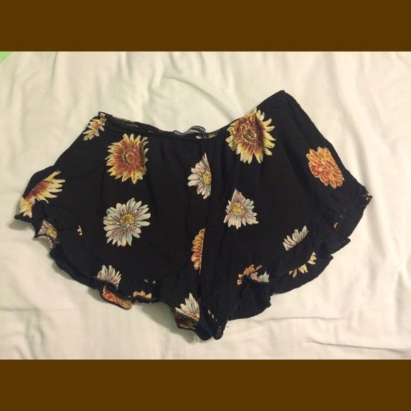 Brandy Melville Sunflower Shorts