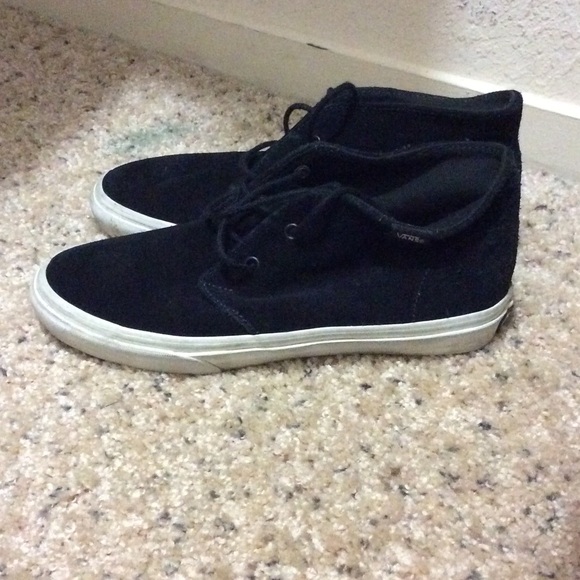 black suede high top vans