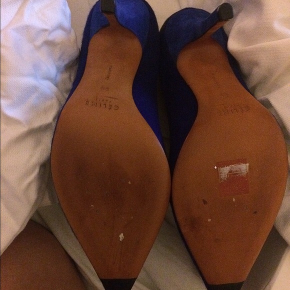 Celine Blue Pointy Toe low heels - Picture 2 of 2