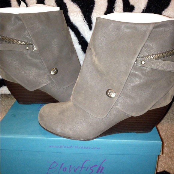 Blowfish Boots - Brand New Blowfish brand Grey Wedges