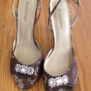 Karen Scott paisley slingback