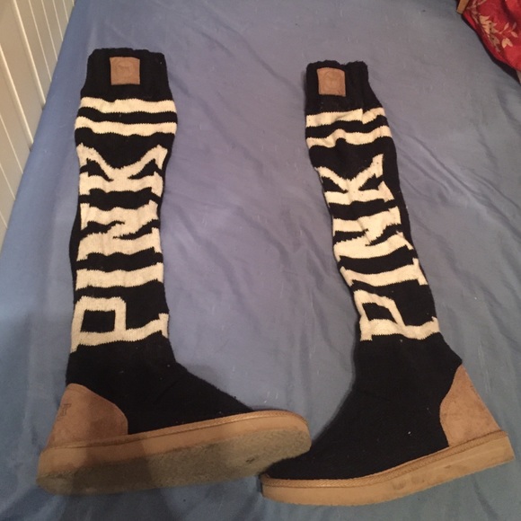 Victoria's Secret Shoes - Victoria's Secret knit boots worn once!