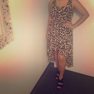 Leopard Print Sundress Dress