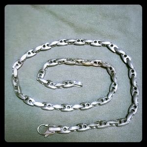 Men's Titanium 10mm Link Necklace Chain