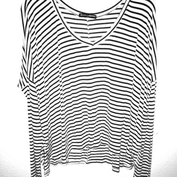 Brandy Melville Tops - Brandy Melville Striped Ivory Top