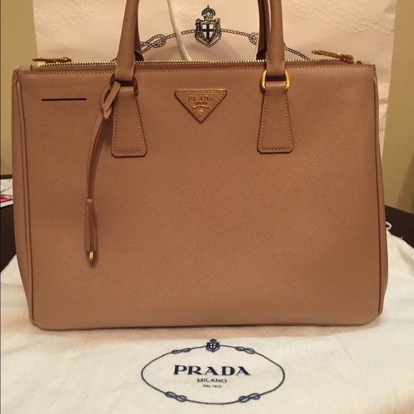 Prada Handbags - Prada Medium Saffiano Double Zip