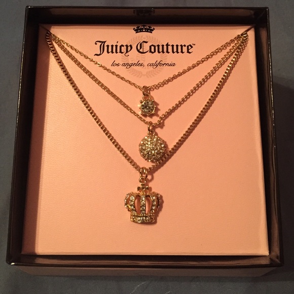 Juicy couture triple layered necklace