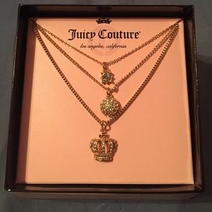 Juicy couture triple layered necklace