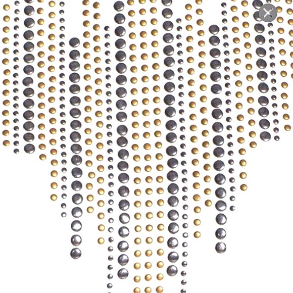 🎉HP🎉 White Tank with gold and silver studs - Picture 3 of 5