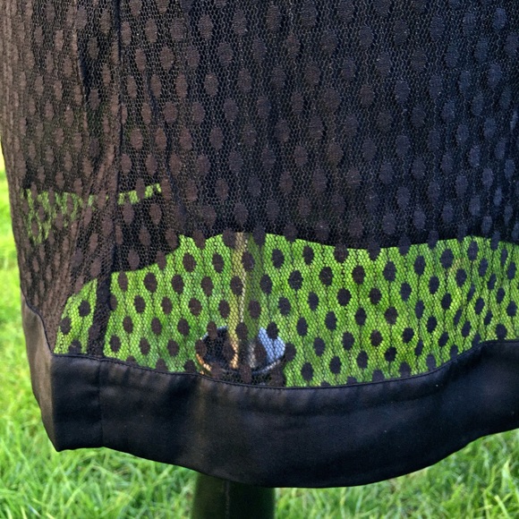 EDITOR PICK Black dotted mesh overlay skirt - Picture 4 of 4