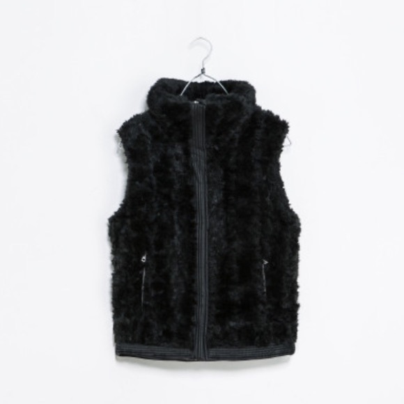 Zara Jackets & Blazers - Zara Black Funnel Neck Waistcoat