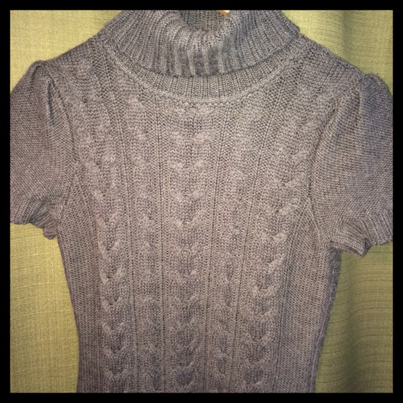 Gray Turtleneck Sweater Dress - Picture 3 of 5