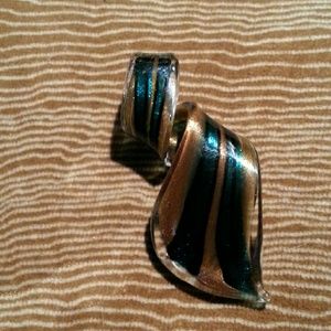 Beautiful glass necklace pendant.