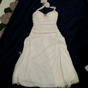 NWT Halter Dress Cream Color Juniors size Small