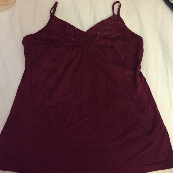 Burgundy blouse
