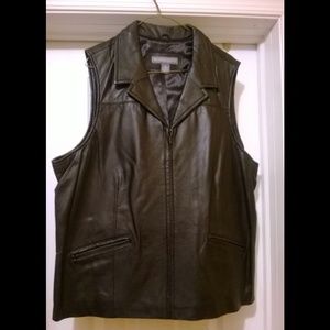 Leather Vest NWOT