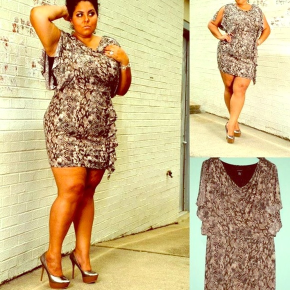Reptile skin dress