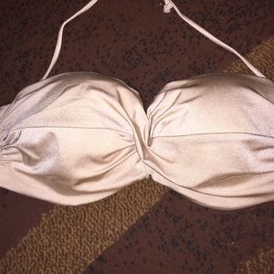 Champagne colored Victoria secret bikini top