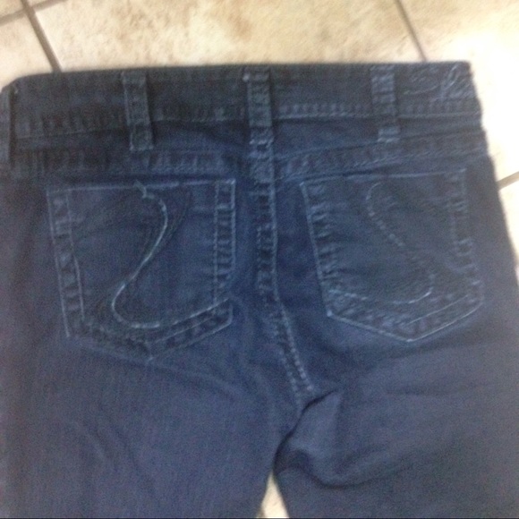 Silver skinny jeans size 30