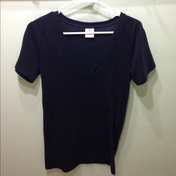 Pink by Victoria's Secret black v neck