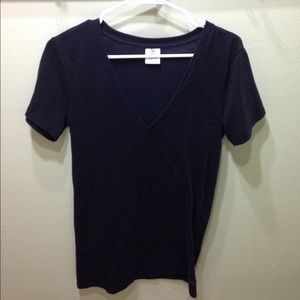 Pink by Victoria's Secret black v neck