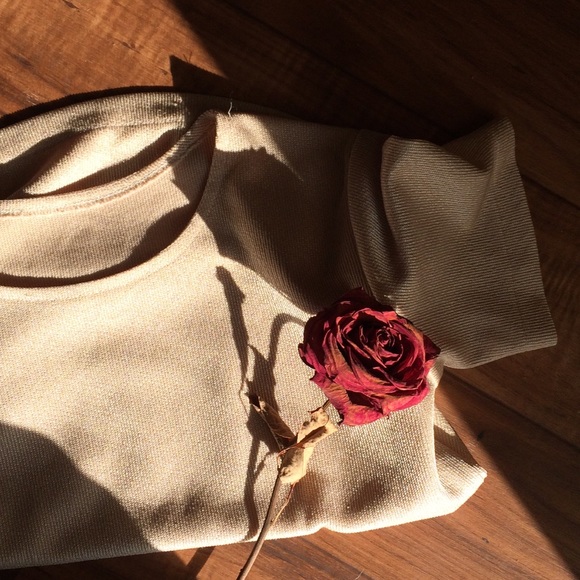 SOLD Lovely golden threaded vintage crop top