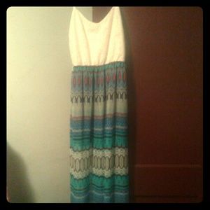 Tribal print maxi dress