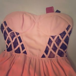 High -Low Flirty Pink Dress