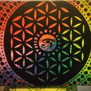 Third eye flower of life painting