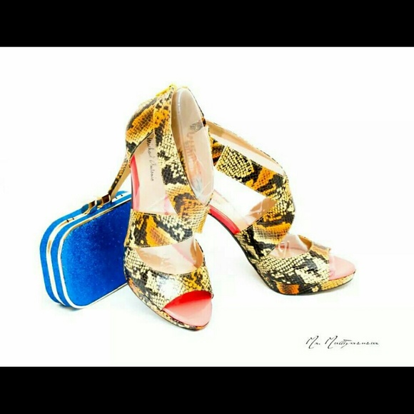 BOGO New Faux Snakeskin heels