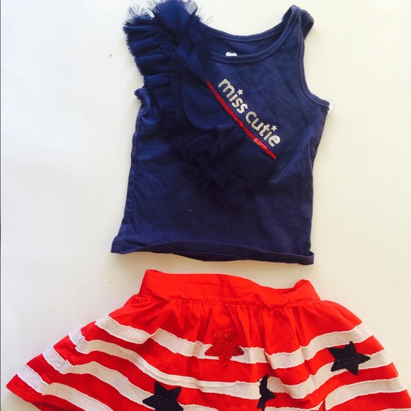 4th of July toddler 18 month baby girl