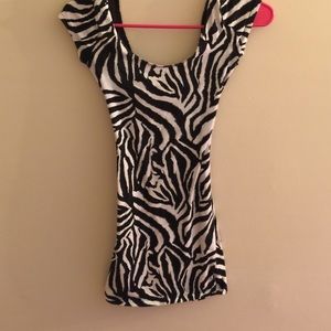 Zebra print dress