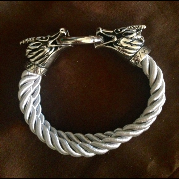 Corded Double Headed Dragon Bracelet!