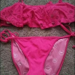 VS Pink Ruffled Bikini